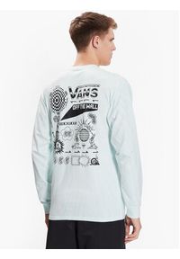 Vans Longsleeve Scattered VN0006DH Niebieski Regular Fit. Kolor: niebieski. Materiał: bawełna. Długość rękawa: długi rękaw #2