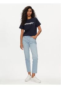 Wrangler T-Shirt 112352289 Granatowy Regular Fit. Kolor: niebieski. Materiał: bawełna #3