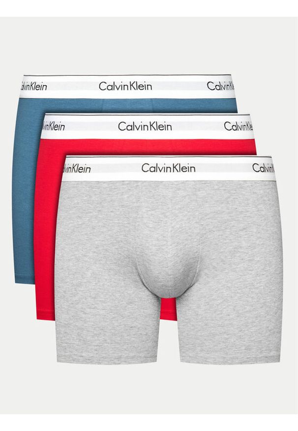 Calvin Klein Underwear Komplet 3 par bokserek 000NB2381A Kolorowy. Materiał: bawełna. Wzór: kolorowy