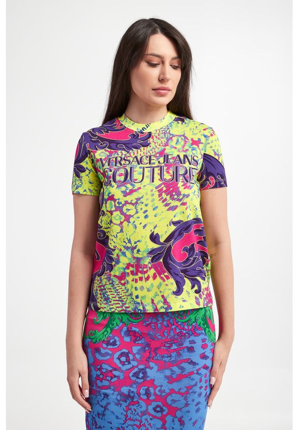 Versace Jeans Couture - T-shirt damski VERSACE JEANS COUTURE