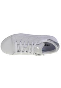 Adidas - Buty adidas Stan Smith W EF6854 białe srebrny. Okazja: na co dzień. Zapięcie: pasek. Kolor: biały, wielokolorowy, srebrny. Materiał: skóra. Wzór: kropki, paski. Model: Adidas Stan Smith #4