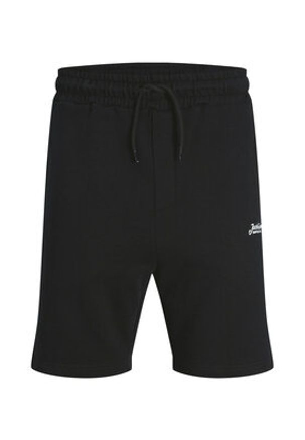 Jack & Jones Komplet t-shirt i szorty sportowe Beau 12277466 Czarny Relaxed Fit. Kolor: czarny. Materiał: bawełna. Styl: sportowy