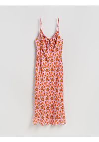 Reserved - Wzorzysta sukienka z wiskozy - wielobarwny. Materiał: wiskoza #1