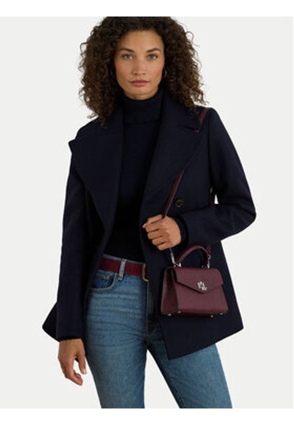 Lauren Ralph Lauren - LAUREN RALPH LAUREN Torebka 431966765010 Bordowy. Kolor: czerwony. Materiał: skórzane