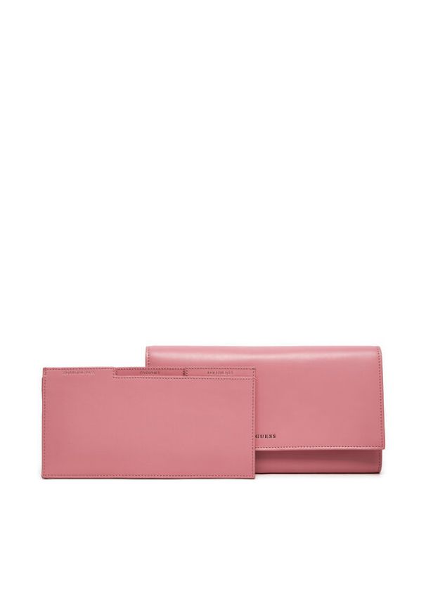 Guess Duży Portfel Damski Not Coordinated Wallets RW1655 P4301 Różowy. Kolor: różowy. Materiał: skóra
