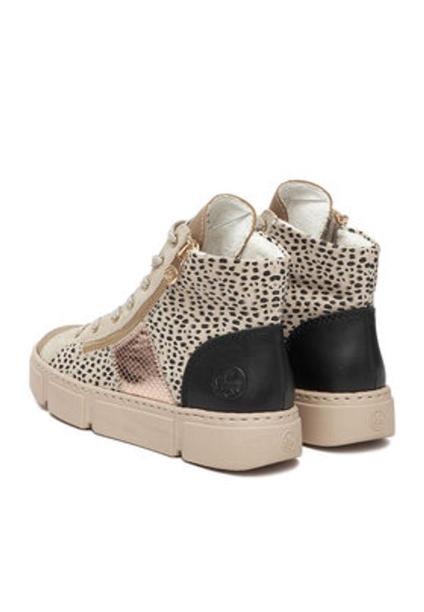 Rieker Sneakersy CEO-N5931-62 Beżowy. Kolor: beżowy. Materiał: syntetyk, materiał