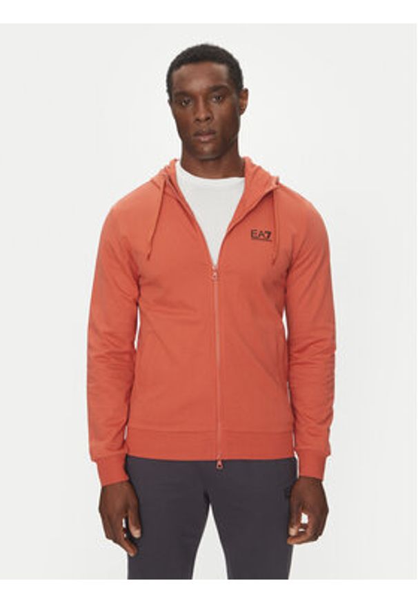 EA7 Emporio Armani Dres 8NPV63 PJVRZ M3004 Pomarańczowy Regular Fit. Kolor: pomarańczowy. Materiał: bawełna