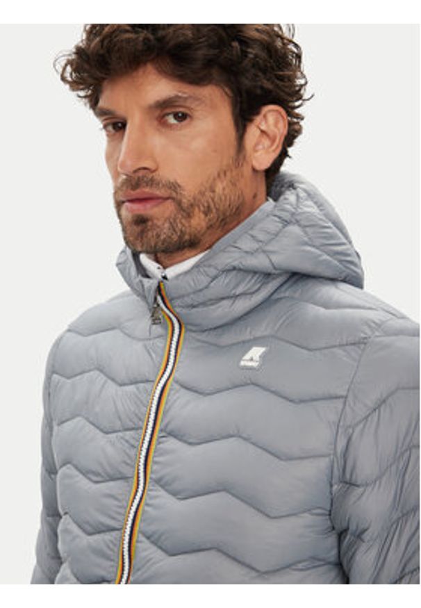 K-Way Kurtka przejściowa Jack K6121HW Szary Slim Fit. Kolor: szary. Materiał: syntetyk