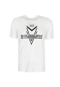 Les Hommes T-shirt "Darts" | LJT204-700P | Darts | Mężczyzna | Biały. Okazja: na co dzień. Kolor: biały. Materiał: bawełna. Wzór: nadruk. Styl: casual #4