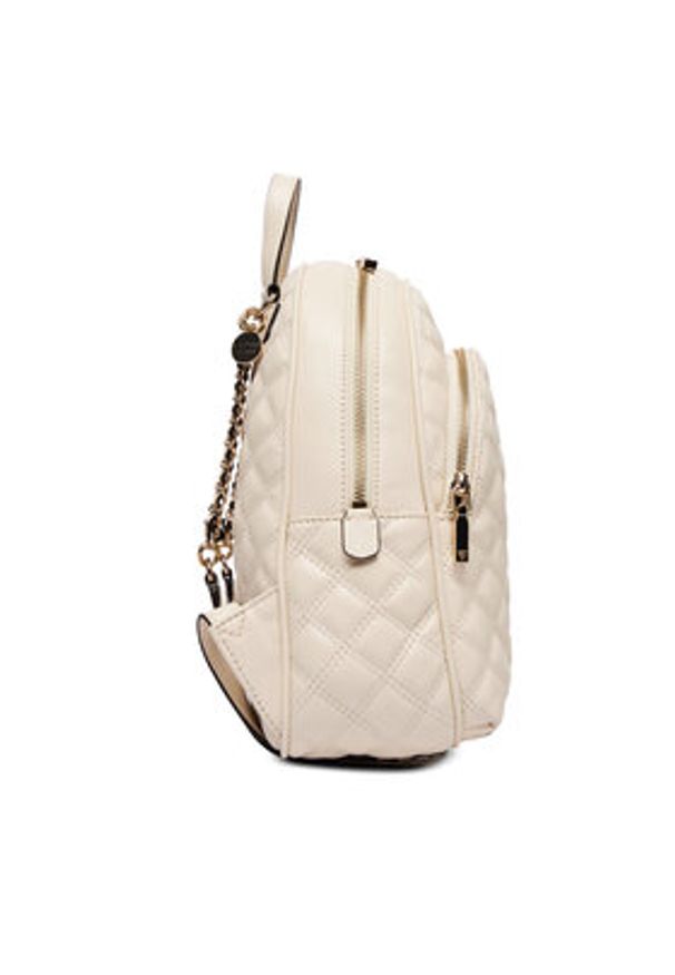 Guess Plecak Giully II HWQG96 73320 Kremowy. Kolor: kremowy. Materiał: skóra