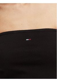 Tommy Jeans Top DW0DW22263 Czarny Slim Fit. Kolor: czarny. Materiał: bawełna #3