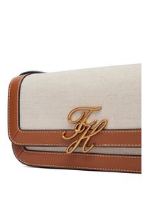 TOMMY HILFIGER - Tommy Hilfiger Torebka Th Script Flap Crossover Canvas AW0AW18737 Kremowy. Kolor: kremowy #3