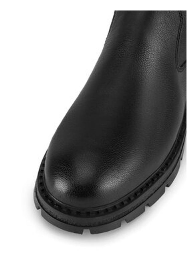Rieker Kozaki Z9856-00 Czarny. Kolor: czarny. Materiał: skóra