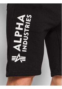 Alpha Industries Szorty sportowe Basic 116364 Czarny Regular Fit. Kolor: czarny. Materiał: bawełna. Styl: sportowy #5