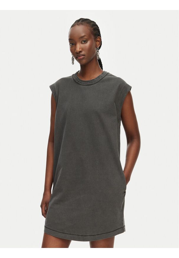 G-Star RAW - G-Star Raw Sukienka codzienna Washed D28704-E401 Czarny Relaxed Fit. Okazja: na co dzień. Kolor: czarny. Materiał: bawełna. Typ sukienki: proste. Styl: casual
