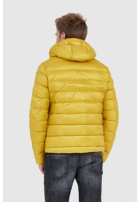 Blauer USA - BLAUER Żółta męska puchowa kurtka Sergio z kapturem, Rozmiar XL. Typ kołnierza: kaptur. Kolor: żółty. Materiał: puch #5