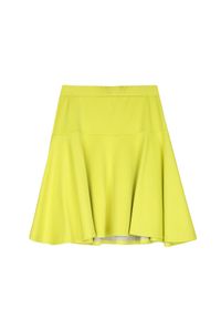 TOP SECRET - Spódnica rozkloszowana w modnym kolorze. Kolor: żółty. Materiał: dzianina. Długość: długie. Sezon: wiosna, lato. Styl: elegancki #6