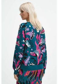 medicine - Medicine sweter damski kolor zielony lekki. Kolor: zielony. Materiał: dzianina. Długość rękawa: długi rękaw. Długość: długie #5