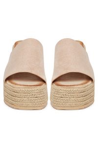 DeeZee Klapki LE601-113 Beżowy. Kolor: beżowy. Materiał: materiał #4