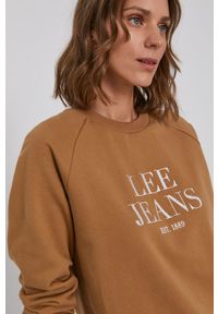 Lee - LEE CREW NECK SWS DAMSKA BLUZA TOBACCO BROWN L53ATXSZ