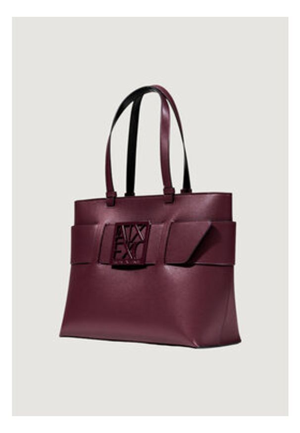 Armani Exchange Torebka 949138 0A874 UA343 Bordowy. Kolor: czerwony. Materiał: skórzane
