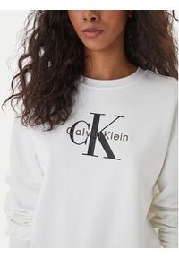 Calvin Klein Bluza Monologo LV047B234G Biały Relaxed Fit. Kolor: biały. Materiał: bawełna #3