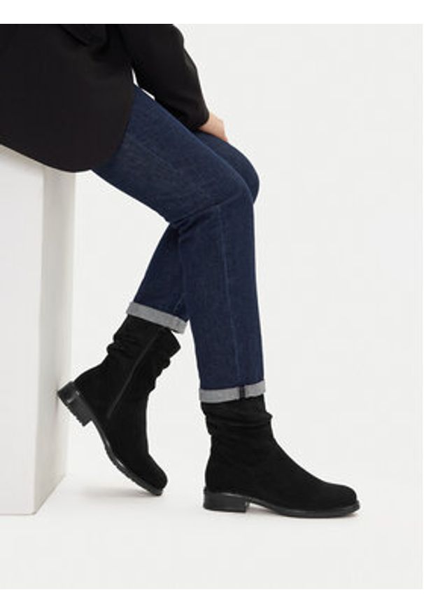 Lasocki Botki CEO-WBN-SOFIA-10 Czarny. Kolor: czarny. Materiał: materiał