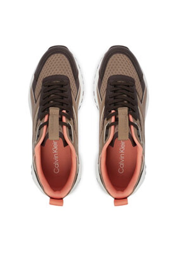 Calvin Klein Sneakersy Hike Run Ckstripe Mesh HW0HW03002 Kolorowy. Materiał: materiał. Wzór: kolorowy. Sport: bieganie