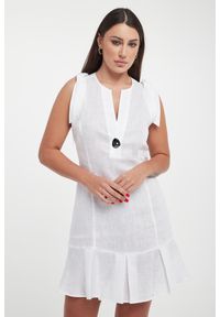 Armani Exchange - Sukienka lniana ARMANI EXCHANGE. Materiał: len #1