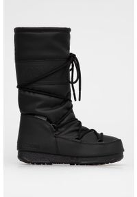 Moon Boot - Śniegowce Rubber. Nosek buta: okrągły. Kolor: czarny. Materiał: guma #1