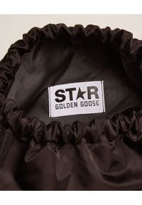 GOLDEN GOOSE - Czarny plecak Star. Kolor: czarny. Materiał: nylon. Wzór: aplikacja #5