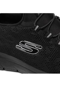 skechers - Skechers Sneakersy Leopard Spot 149037/BBK Czarny. Kolor: czarny. Materiał: materiał