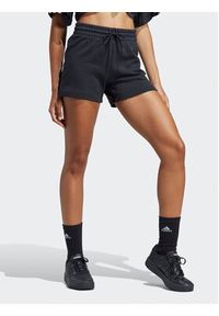 Adidas - adidas Szorty sportowe Essentials Linear French Terry Shorts IC4442 Czarny Slim Fit. Kolor: czarny. Materiał: bawełna #5