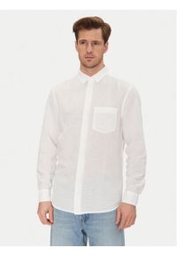 Calvin Klein Koszula K10K114488 Biały Regular Fit. Kolor: biały. Materiał: bawełna