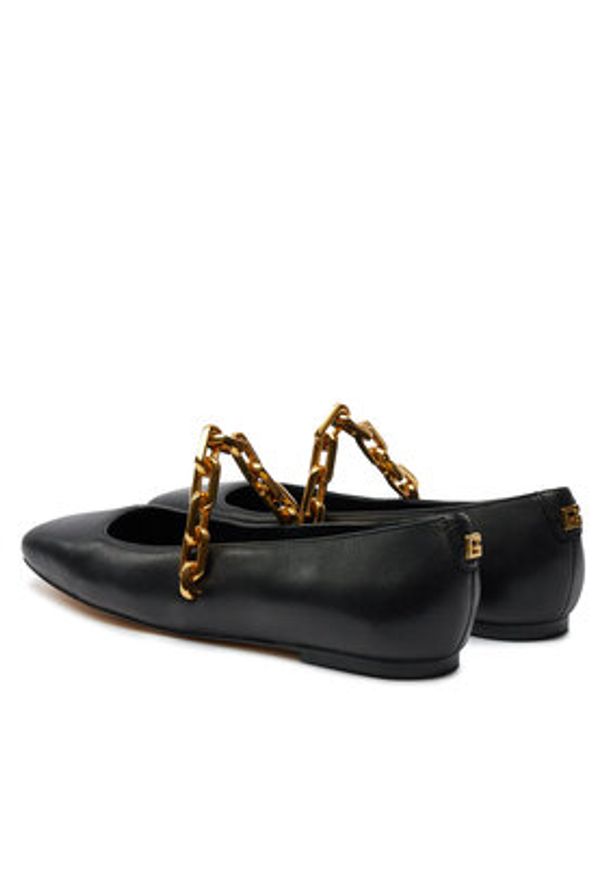 Guess Baleriny Levy FLTBLE LEA02 Czarny. Kolor: czarny. Materiał: skóra