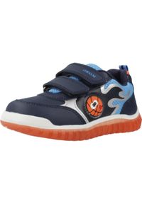 Geox - Kapcie GEOX B LIGHTYLOO BOY Niebieski. Okazja: na co dzień. Kolor: niebieski. Materiał: syntetyk, tkanina