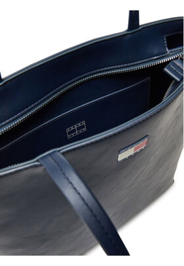 Tommy Jeans Torebka Tjw Ess Must Tote AW0AW17390 Granatowy. Kolor: niebieski. Materiał: skórzane