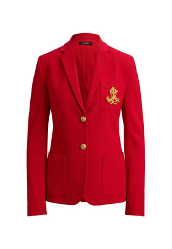 Lauren Ralph Lauren - LAUREN RALPH LAUREN Marynarka 200797305030 Czerwony Slim Fit. Kolor: czerwony. Materiał: bawełna