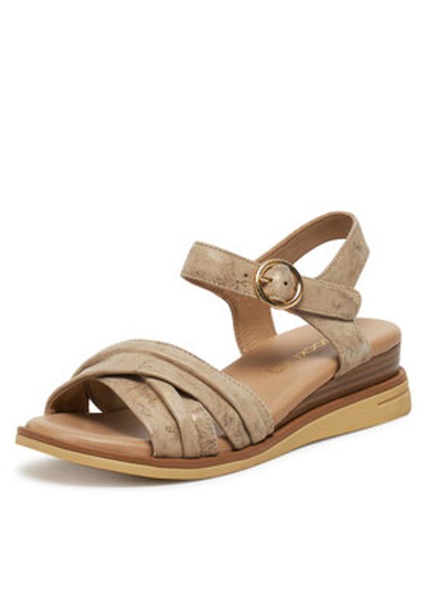 Lasocki Sandały WB-MARLENA-06 Beżowy. Kolor: beżowy. Materiał: skóra, zamsz