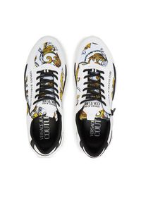 Versace Jeans Couture Sneakersy 78YA3SI5 Biały. Kolor: biały. Materiał: materiał
