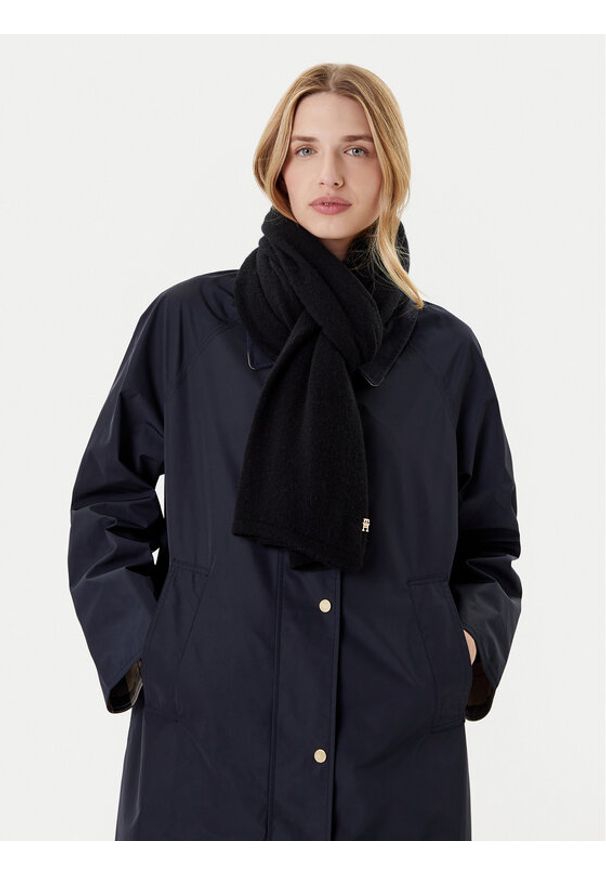 TOMMY HILFIGER - Tommy Hilfiger Szalik AW0AW17790 Czarny. Kolor: czarny. Materiał: kaszmir, materiał