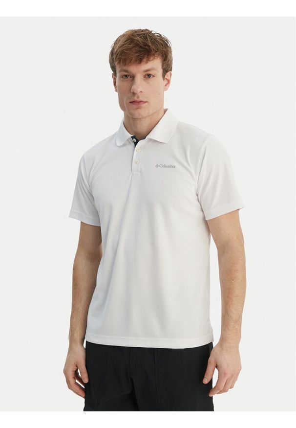 columbia - Columbia Polo Utilizer™ 1772051 Biały Regular Fit. Typ kołnierza: polo. Kolor: biały. Materiał: syntetyk