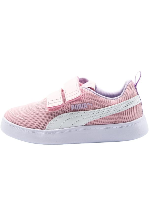 Buty do chodzenia dla dzieci Puma Courtflex V2 Mesh V PS. Kolor: różowy. Materiał: mesh. Sport: turystyka piesza