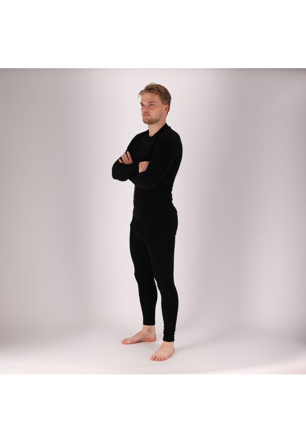 XTREME - Spodnie termoaktywne męskie - Czarne - 2 sztuki - Thermo Panty. Kolor: czarny. Materiał: elastan, poliester. Sezon: zima. Sport: narciarstwo