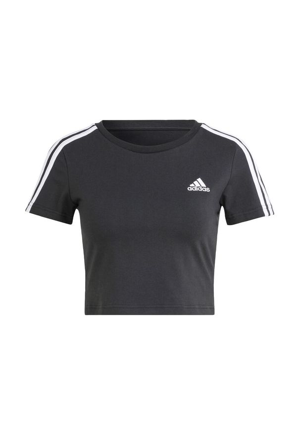 Adidas - Koszulka Essentials 3-Stripes. Kolor: wielokolorowy, biały, czarny. Sport: fitness
