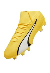 Buty piłkarskie Puma Ultra Pro FG/AG M 107422 04 żółte. Kolor: żółty. Szerokość cholewki: normalna. Sport: piłka nożna #5