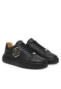 Philipp Plein - PHILIPP PLEIN Sneakersy PAES MSC4022 Czarny. Kolor: czarny. Materiał: skóra #4