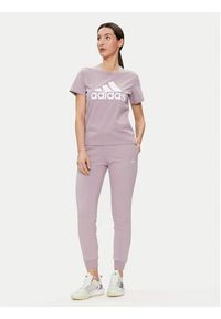 Adidas - adidas T-Shirt Essentials Logo IR5411 Różowy Regular Fit. Kolor: różowy. Materiał: bawełna #2