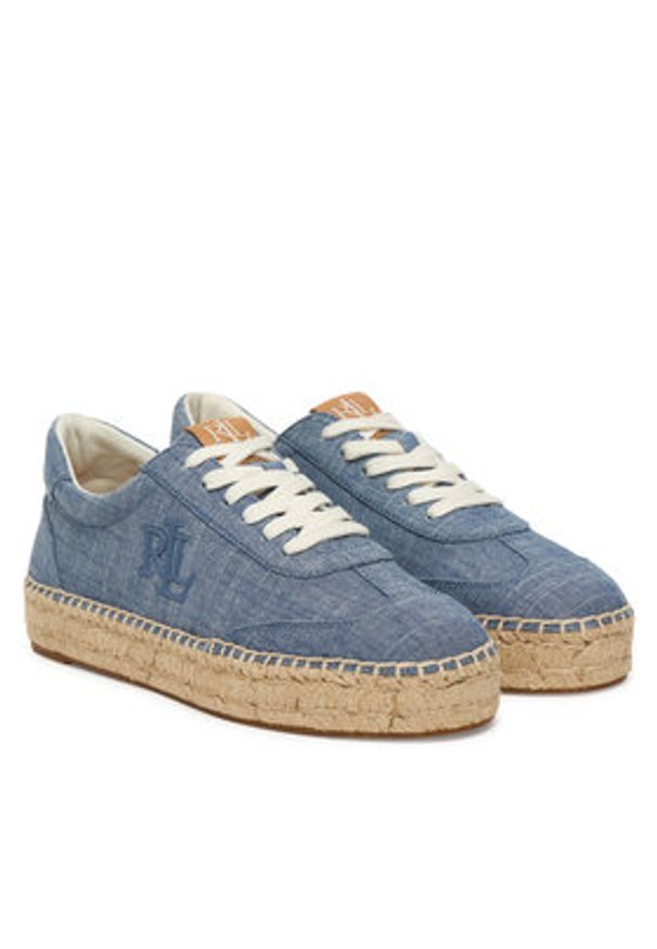 Lauren Ralph Lauren - LAUREN RALPH LAUREN Espadryle 802P10497001 Niebieski. Kolor: niebieski. Materiał: materiał