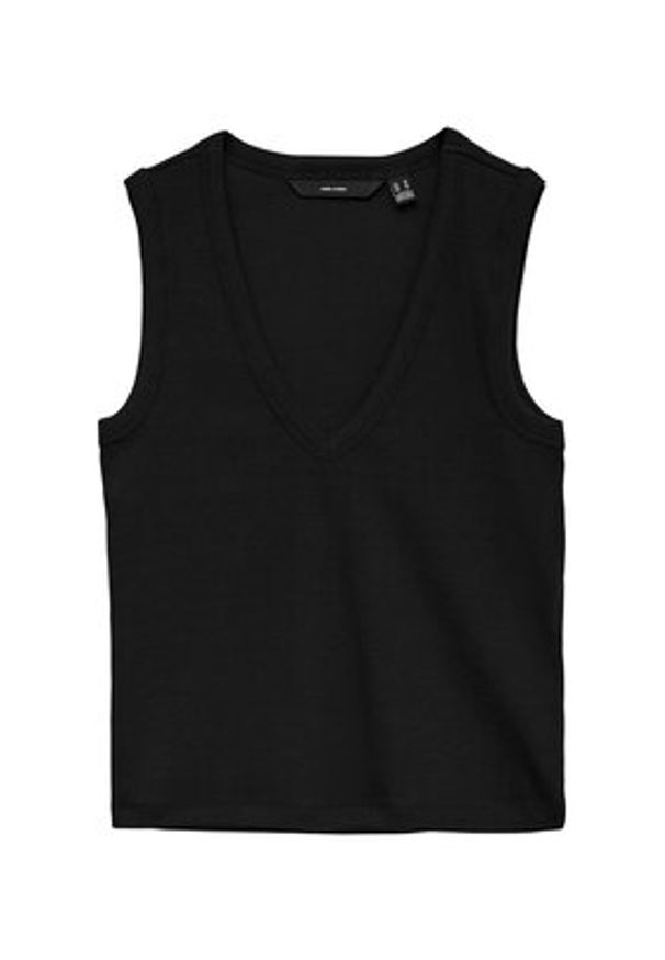 Vero Moda Top Chloe 10342916 Czarny Regular Fit. Kolor: czarny. Materiał: bawełna